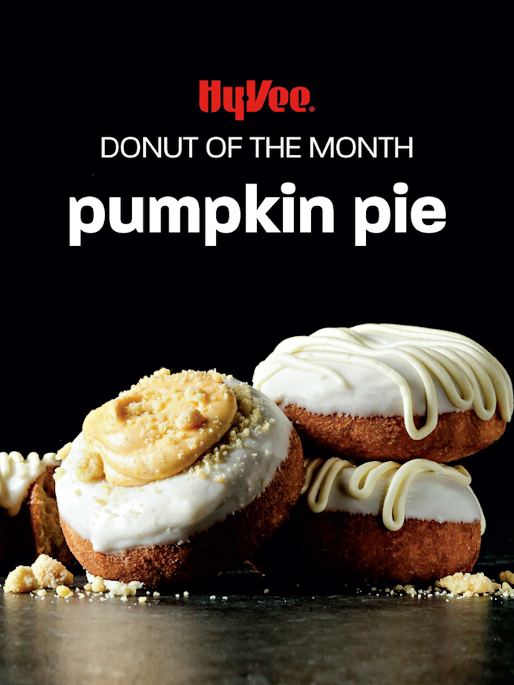 HyVee Donut of the Month Pumpkin Pie